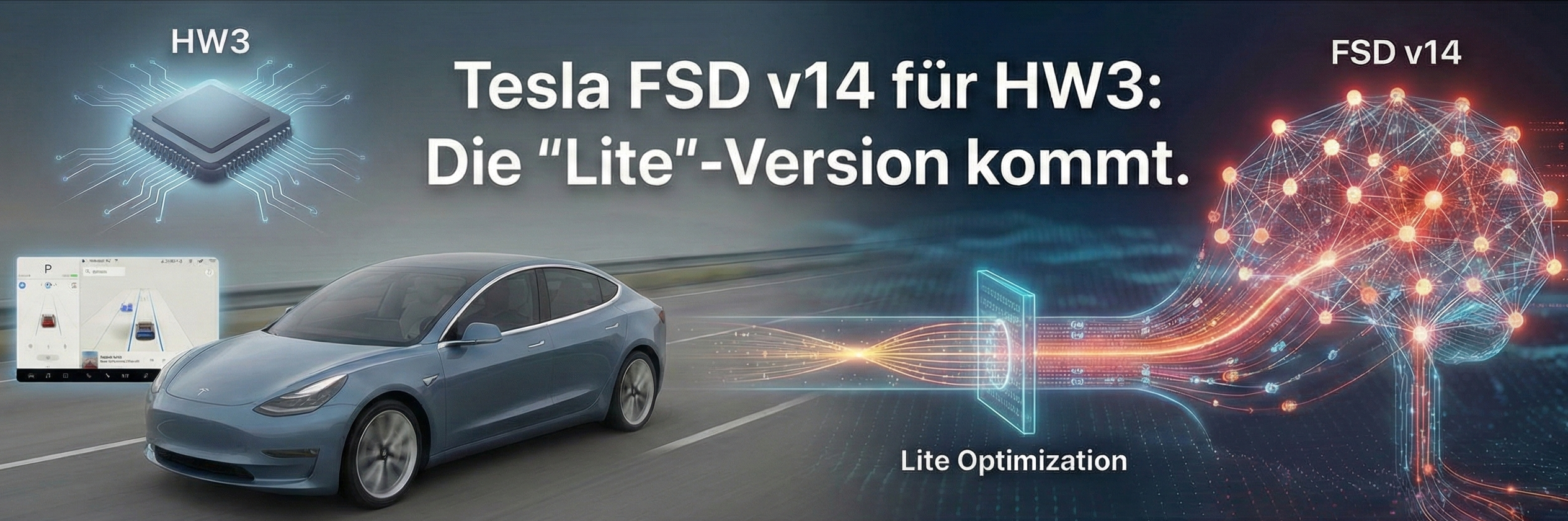 Sensation mit Kompromiss: Tesla bringt FSD v14 "Lite" für ältere Fahrzeuge (HW3)