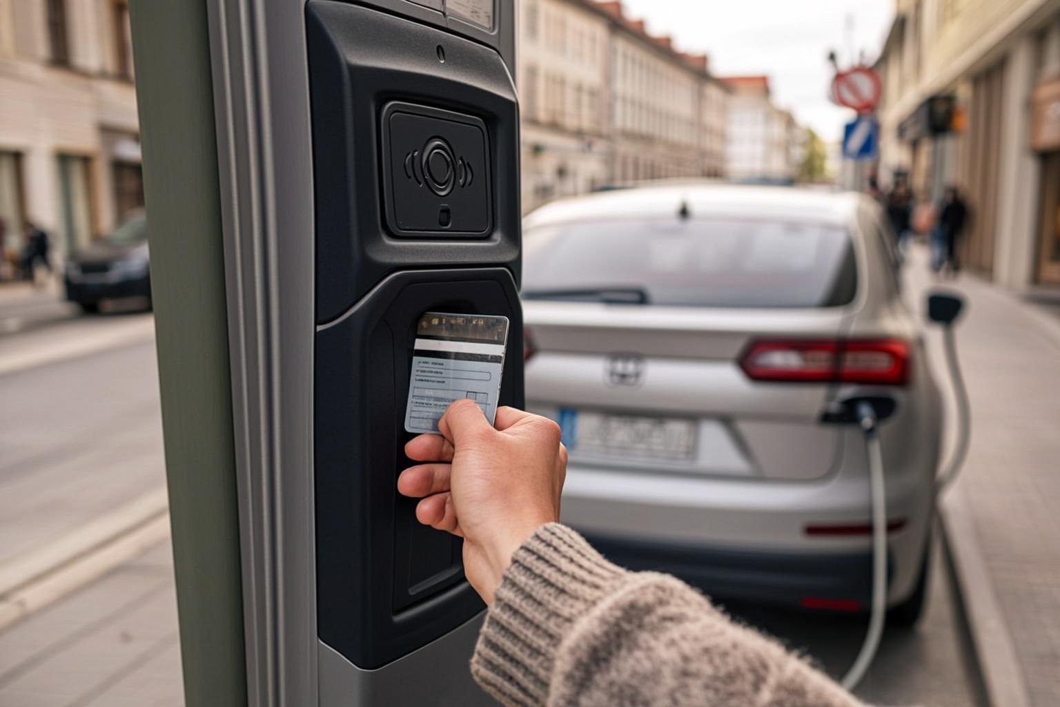 Kontaktlos mit Bankkarte am Terminal einer Lades&auml;ule bezahlen &ndash; Ad-hoc-Laden ohne Vertrag und ohne Roaming