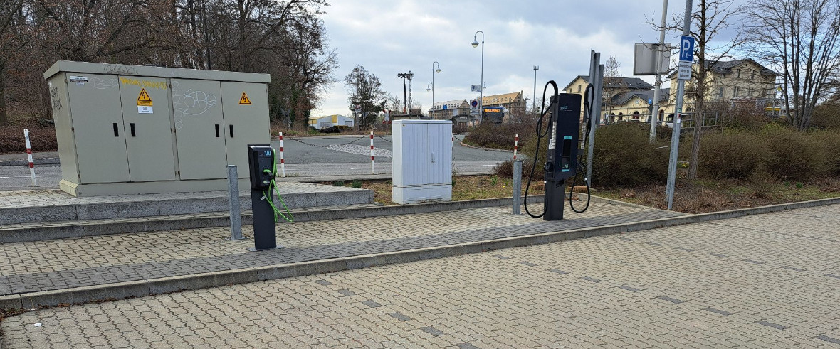 Ladestation Oschatz, Parkplatz Bahnhof, Bahnhofsplatz Str. 60 in Oschatz – Foto 2